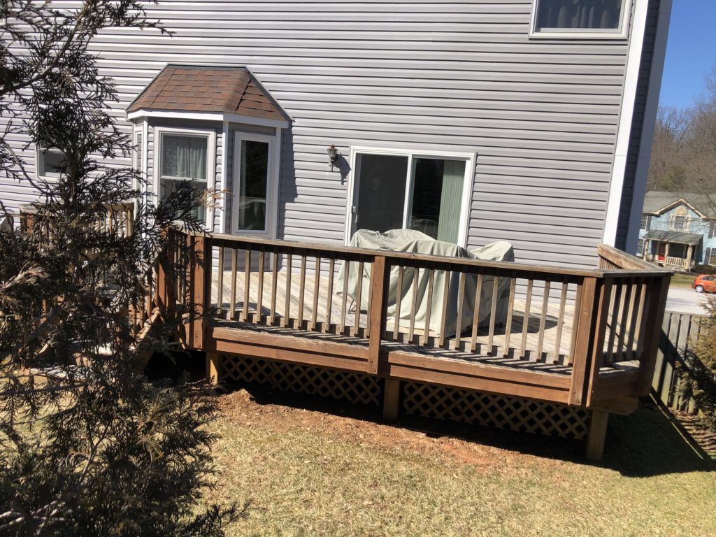 wood deck in Columbia, Maryland