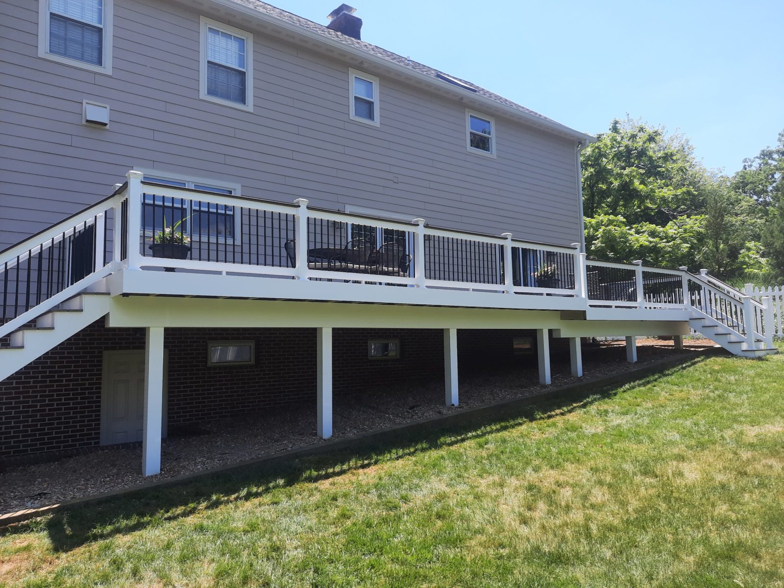 Makeover Monday: Woodland Brown Deck in Annapolis, Maryland - Fence ...