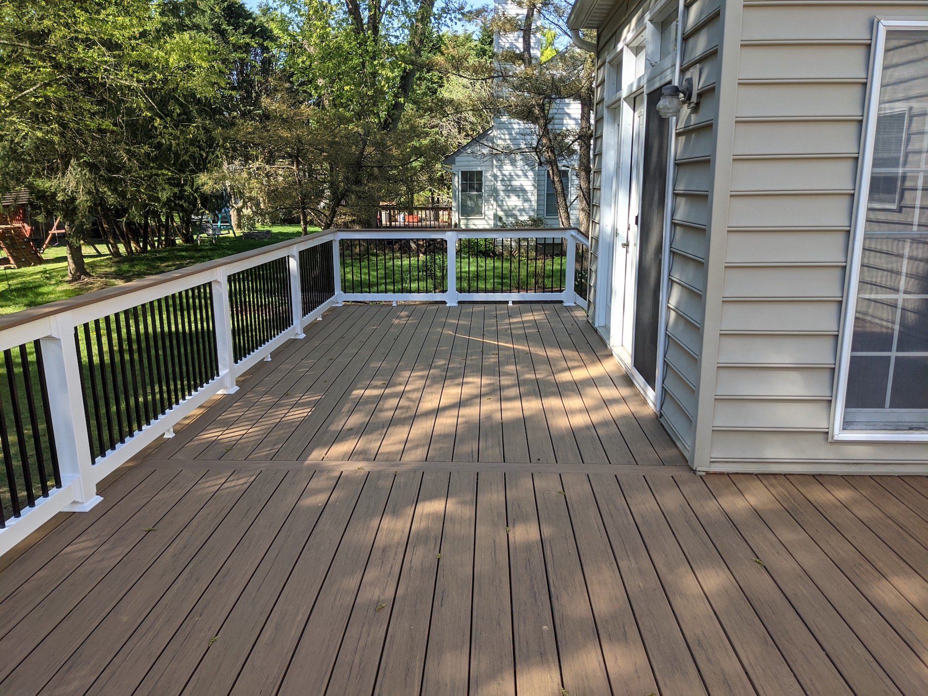 Project of the Month: A TimberTech Deck in Antique Leather - Fence ...