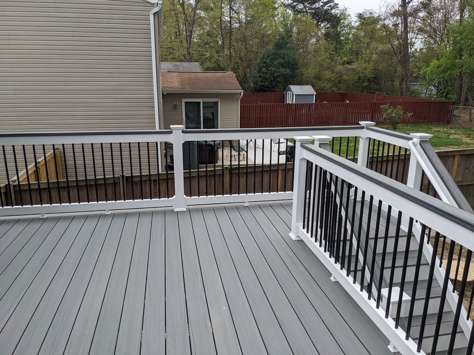 Makeover Monday: TimberTech Deck in Hanover, Maryland - Fence & Deck ...