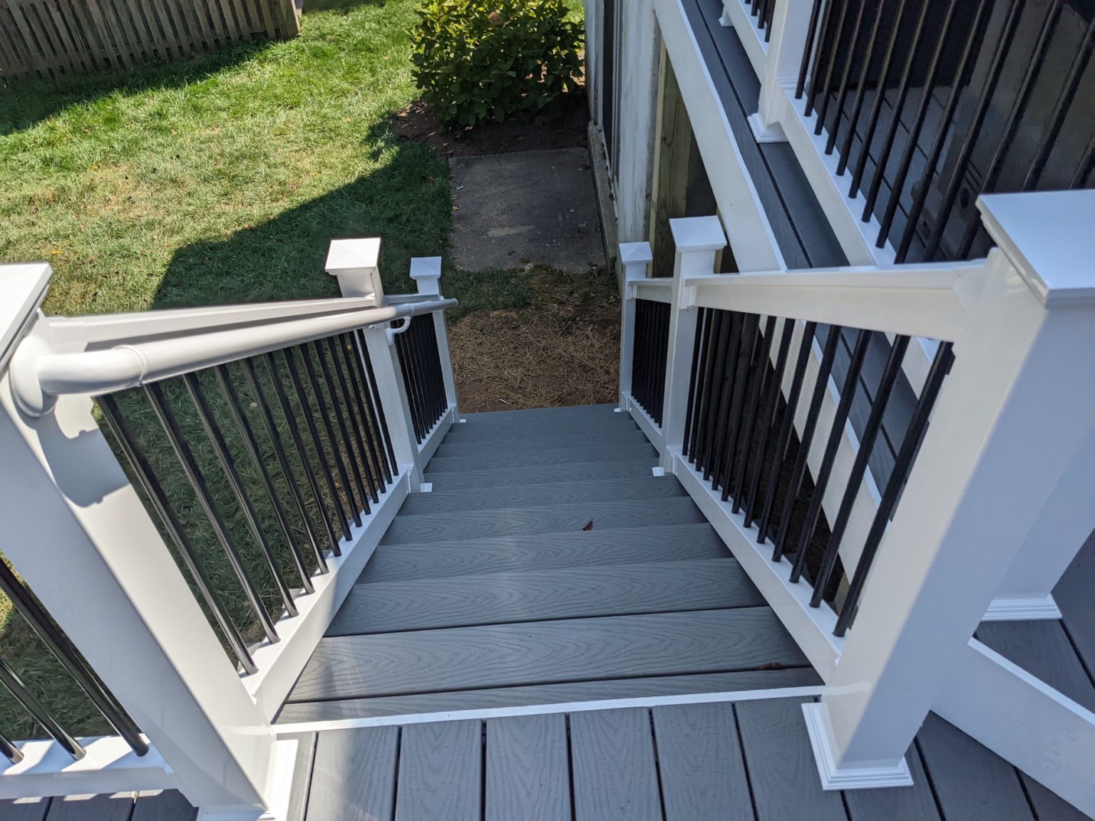 Makeover Monday: Trex Pebble Grey Deck in Columbia, Maryland - Fence ...