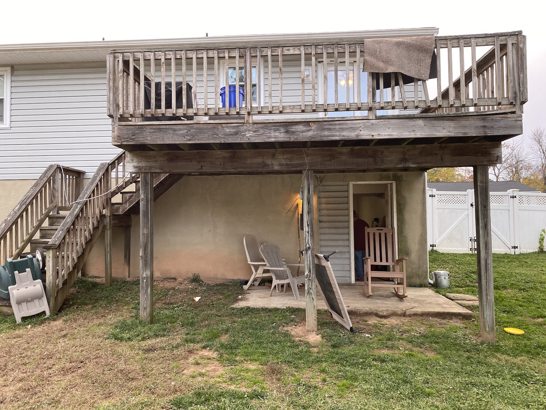 Makeover Monday Trex Composite Deck In Glen Burnie Maryland Fence And Deck Connection Blog 3038