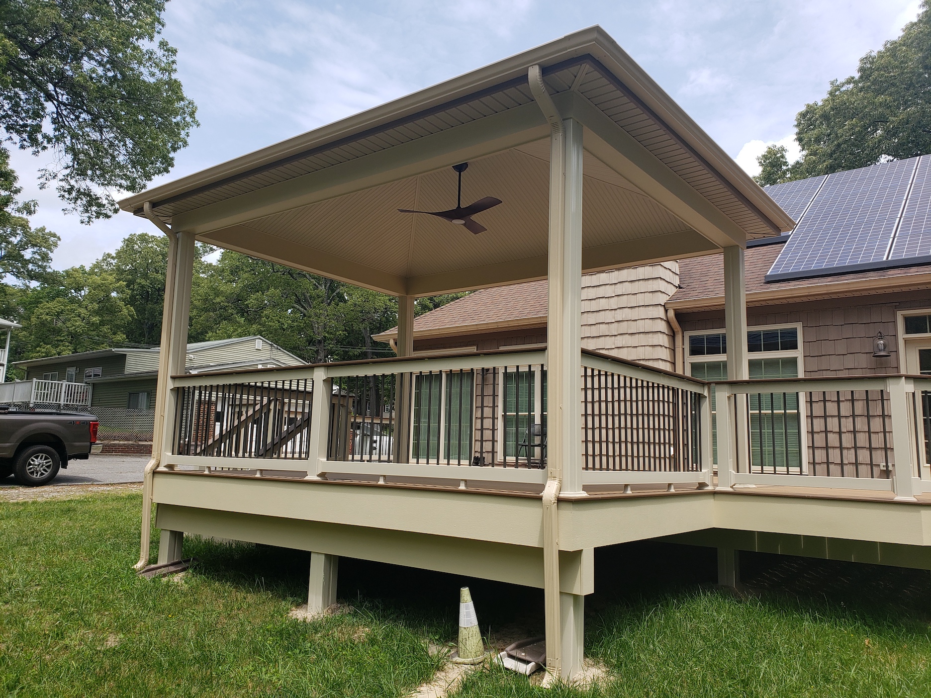 Project of the Month: Unscreened Open Porch & Deck in Severn, Maryland ...