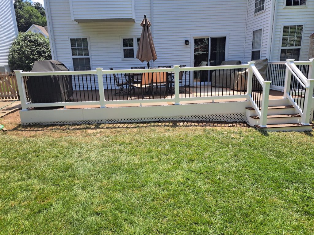 front shot of Trex deck in Frederick 