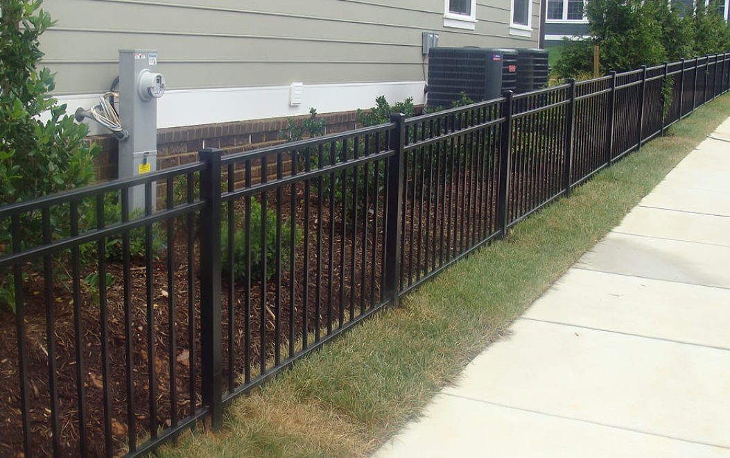 13-Alumi-Guard Ascot 3 Rail Flat Top Aluminum Fence 9