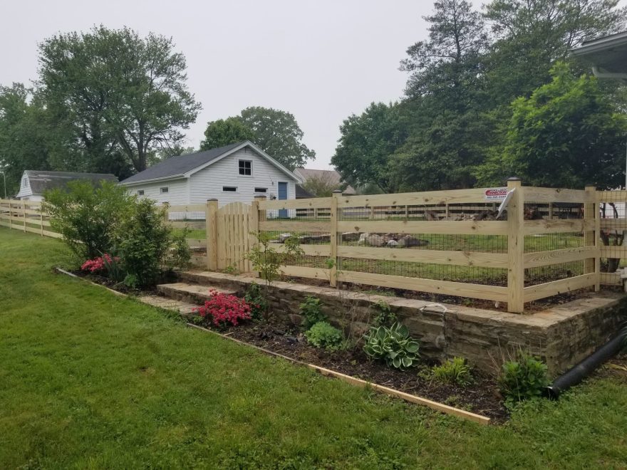 4 Board Pressure Treated Paddock Fence