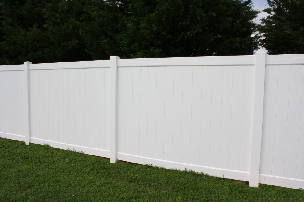 6 foot White Privacy PVC Fence