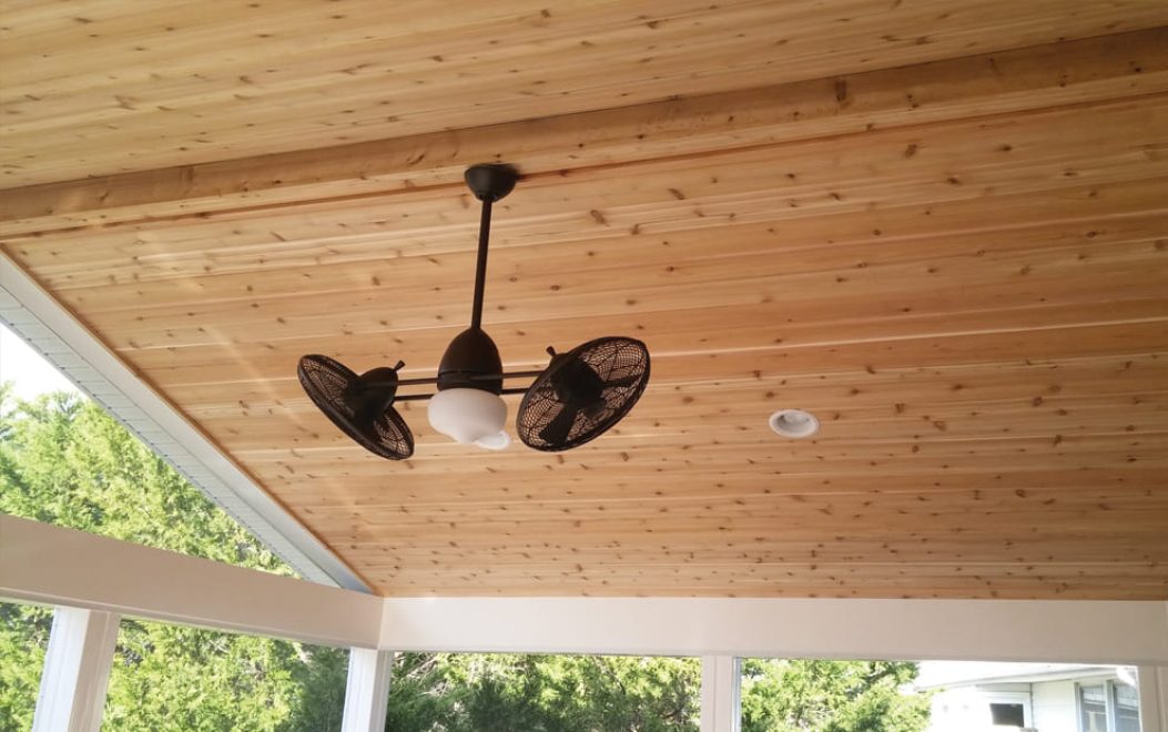 7-Tongue and groove Cedar Ceiling Finish