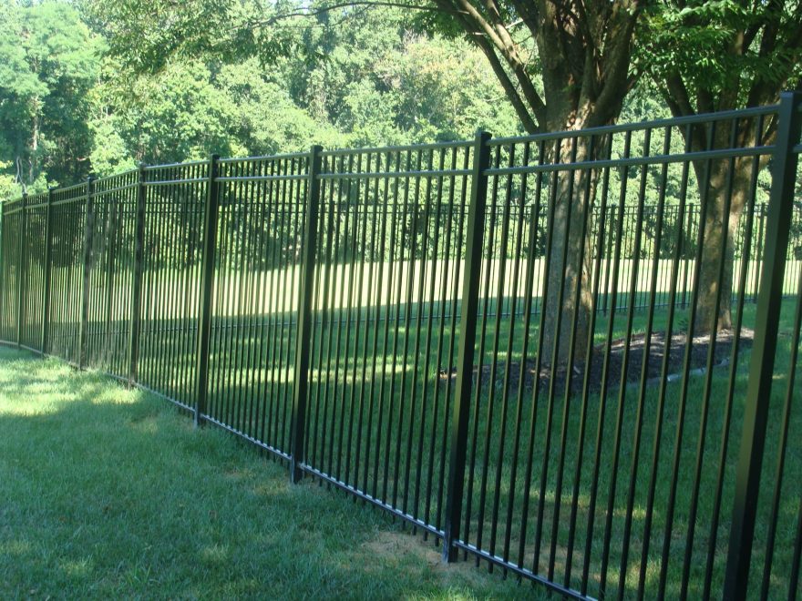 Alumi-Guard Ascot 3 Rail Flat Top Aluminum Fence 12