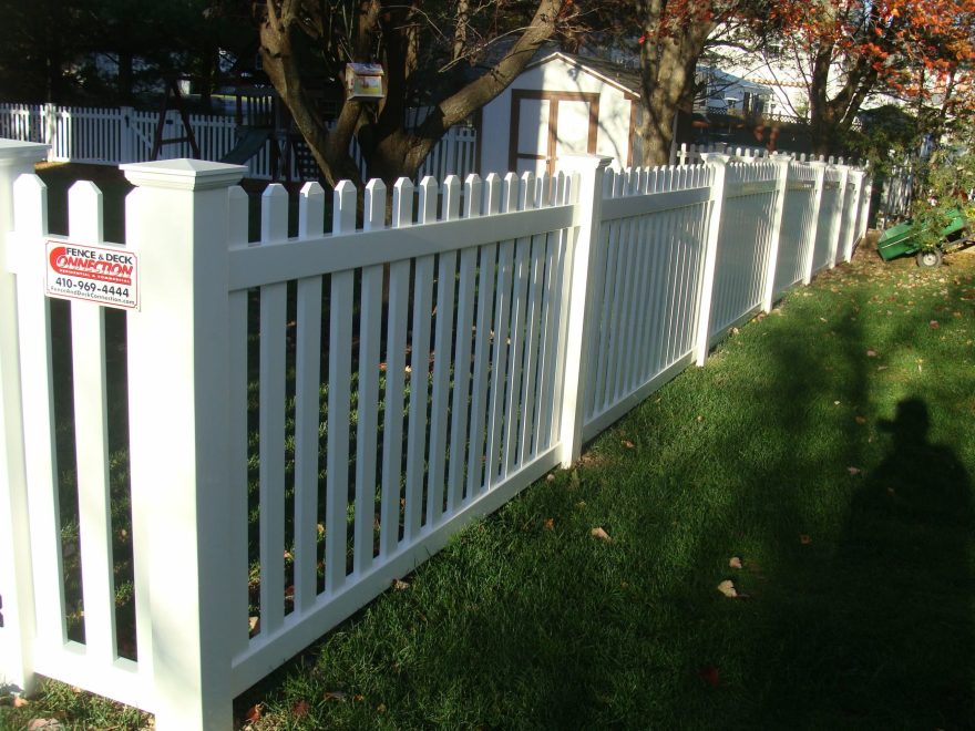 PVC 3 inch Contemporary Picket Fence