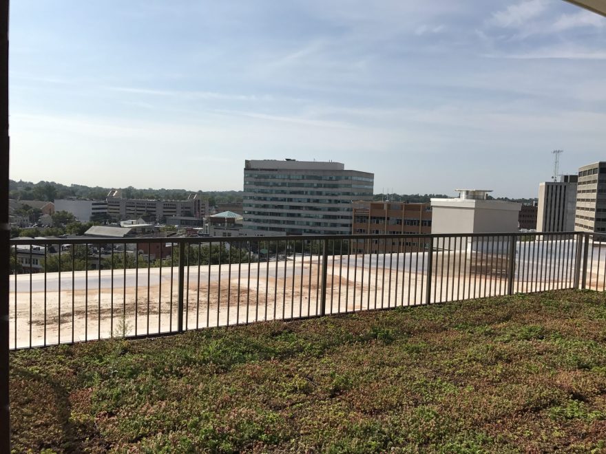 Roof Top Aluminum Railing at The Flats at 703 in Baltimore, MD