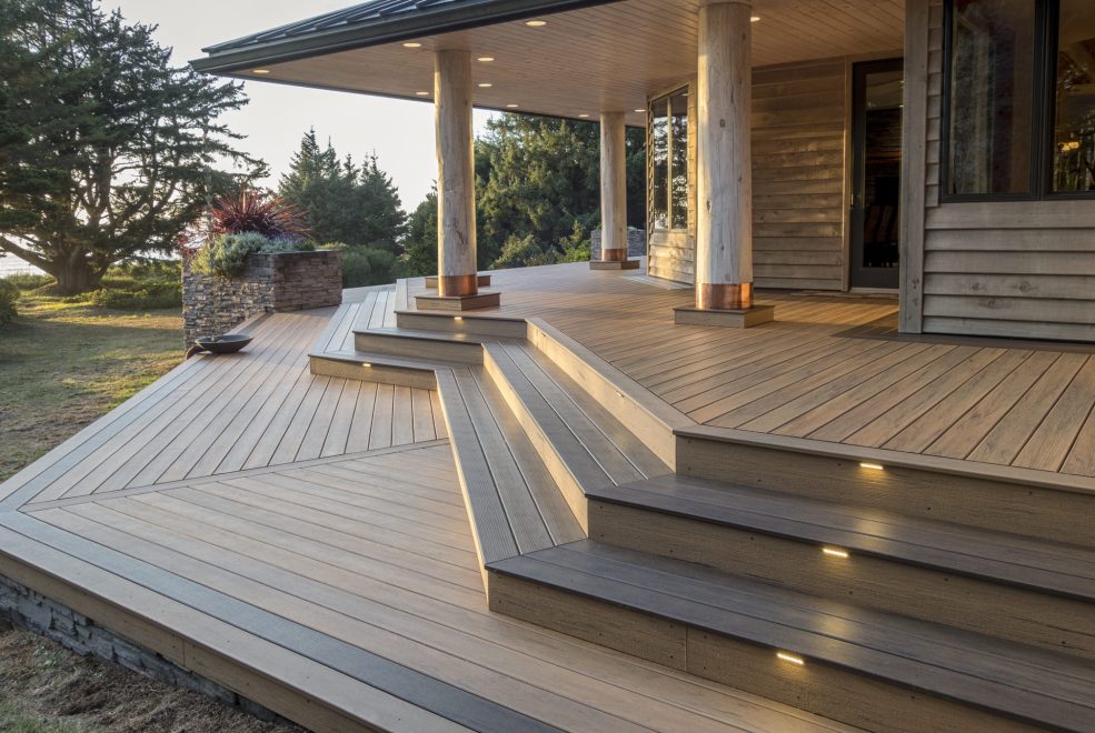 TimberTech Legacy Collection Tigerwood Decking with Lighting